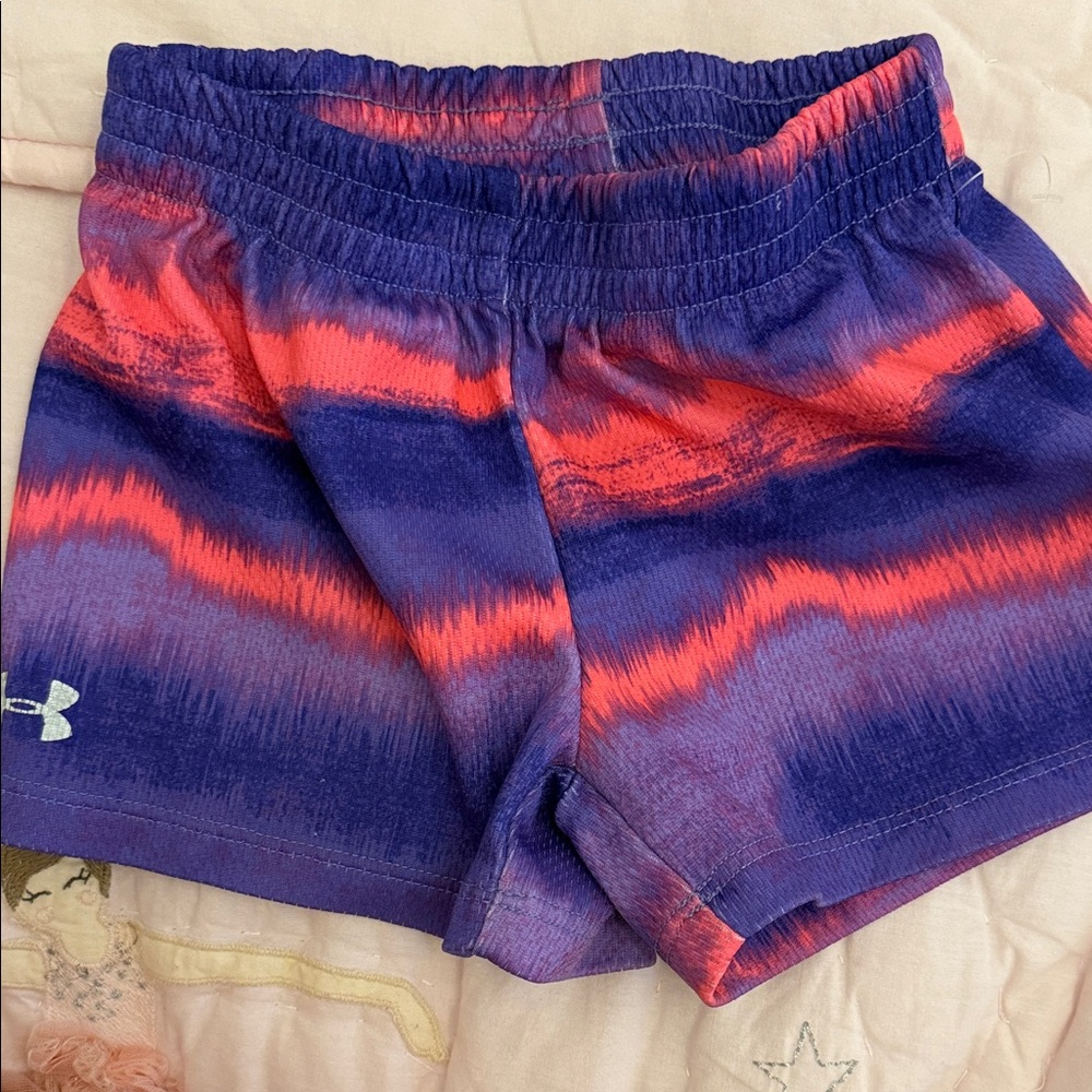 MUST GO THIS WEEK 🔥Under Armour Girls Purple & Pink Ombre Athletic Shorts